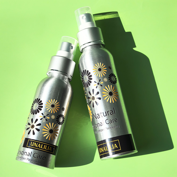 Cosmo Round Fine Mist Spray Aluminum Bottles 30ML 50ML 100ML 120ML