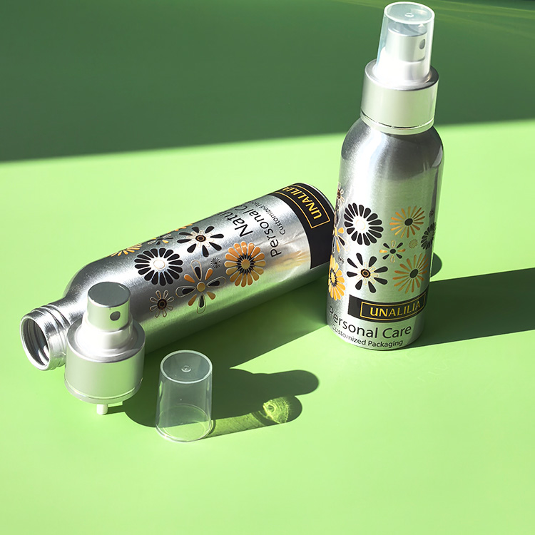 Cosmo Round Fine Mist Spray Aluminum Bottles 30ML 50ML 100ML 120ML