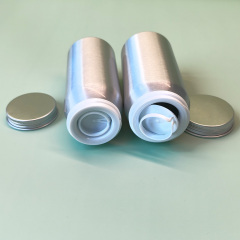 100ML 150ML 200ML capsule aluminum bottle wide mouth aluminum health care product packaging bottle anti-theft cover metal bottle