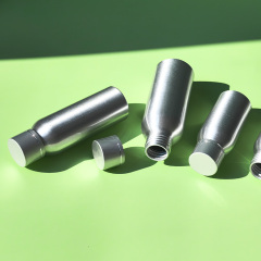 Cosmo Round Aluminum Bottles with Plain Cap 30ML 50ML 100ML 120ML 250ML