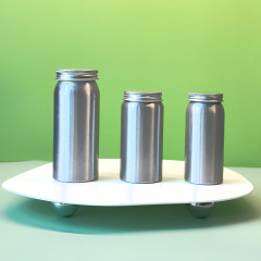 100ML 150ML 200ML capsule aluminum bottle wide mouth aluminum health care product packaging bottle anti-theft cover metal bottle