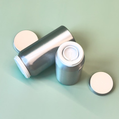 100ML 150ML 200ML capsule aluminum bottle wide mouth aluminum health care product packaging bottle anti-theft cover metal bottle