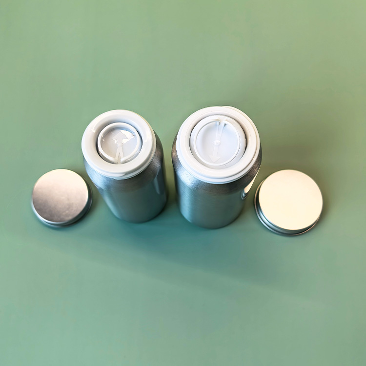 100ML 150ML 200ML capsule aluminum bottle wide mouth aluminum health care product packaging bottle anti-theft cover metal bottle