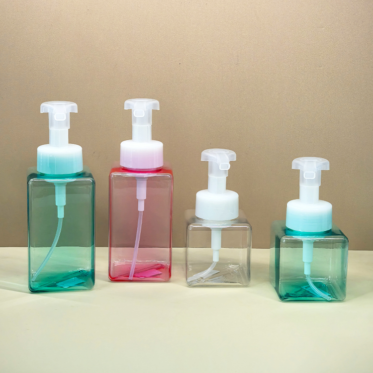 PETG Plastic Square Foam Soap Bottles 250ml 450ml