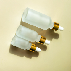 Frosted Glass Dropper Bottle 5ml 10ml 15ml 20ml 30ml 50ml 100ml
