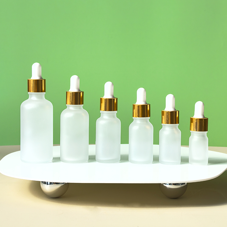 Frosted Glass Dropper Bottle 5ml 10ml 15ml 20ml 30ml 50ml 100ml