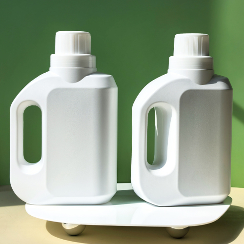 Large Capacity 1000ml Plastic Laundry Detergent Bottle Square Screw Cap Household Cleaning Softener Replacement Empty
