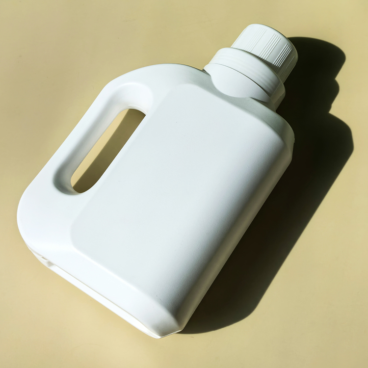 Large Capacity 1000ml Plastic Laundry Detergent Bottle Square Screw Cap Household Cleaning Softener Replacement Empty