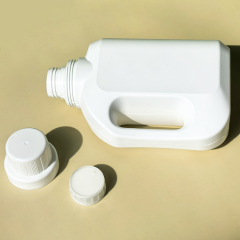 Large Capacity 1000ml Plastic Laundry Detergent Bottle Square Screw Cap Household Cleaning Softener Replacement Empty