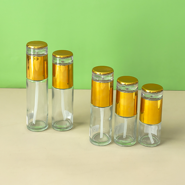 20ML30ML40ML50ML60ML80ML100ML120ML transparent thickened glass cosmetic essence lotion bottle press spray bottle wholesale