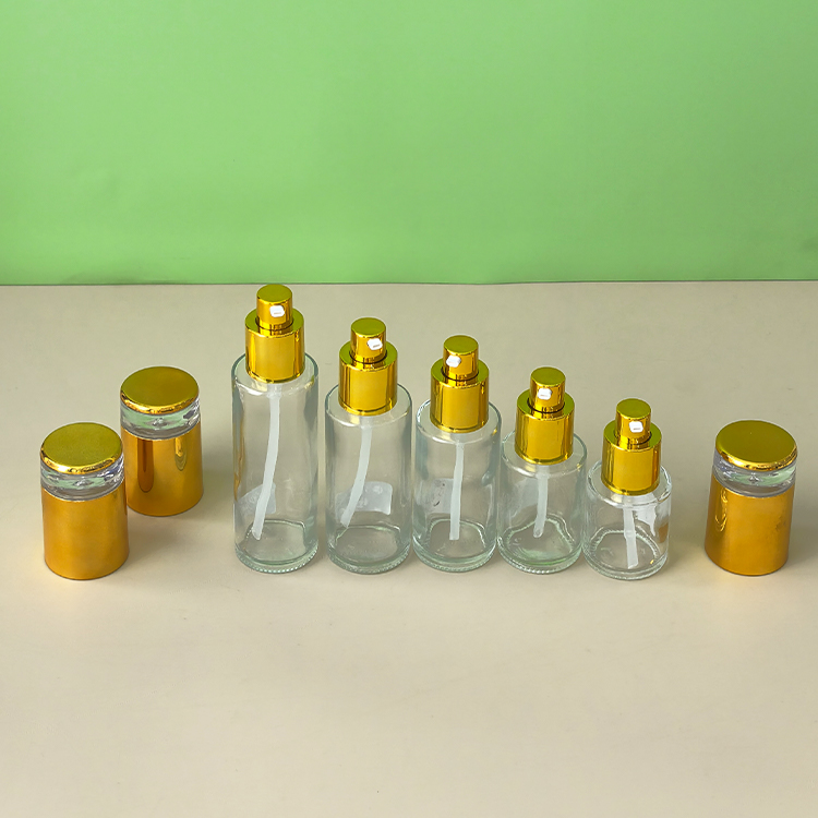 20ML30ML40ML50ML60ML80ML100ML120ML transparent thickened glass cosmetic essence lotion bottle press spray bottle wholesale
