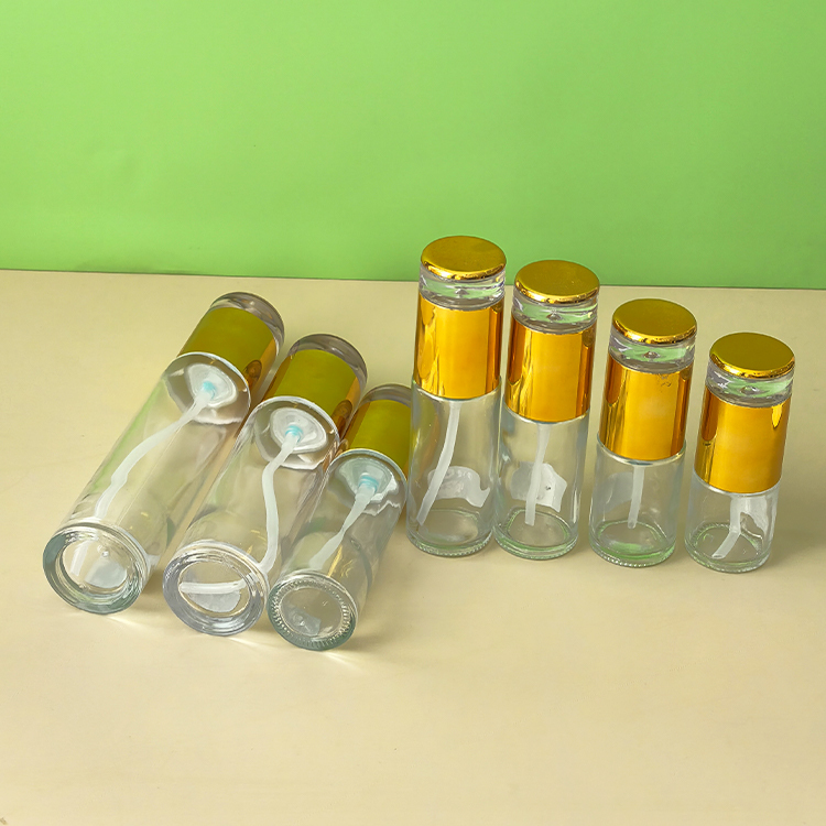 20ML30ML40ML50ML60ML80ML100ML120ML transparent thickened glass cosmetic essence lotion bottle press spray bottle wholesale