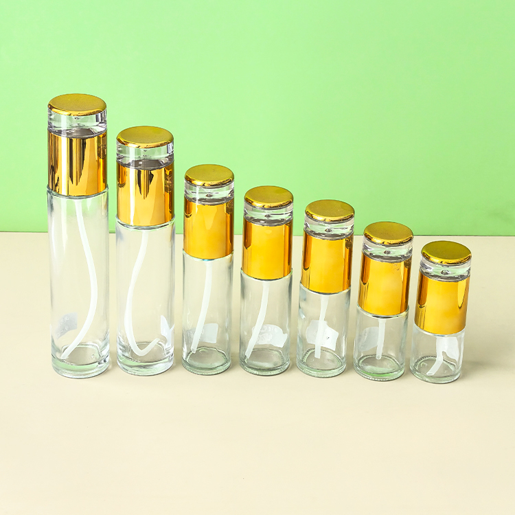 20ML30ML40ML50ML60ML80ML100ML120ML transparent thickened glass cosmetic essence lotion bottle press spray bottle wholesale