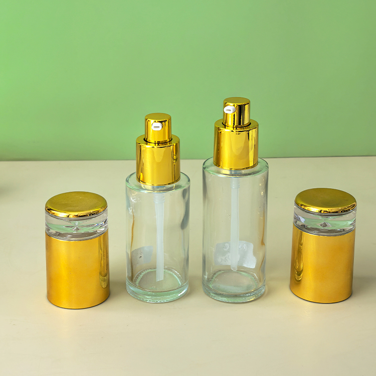 20ML30ML40ML50ML60ML80ML100ML120ML transparent thickened glass cosmetic essence lotion bottle press spray bottle wholesale