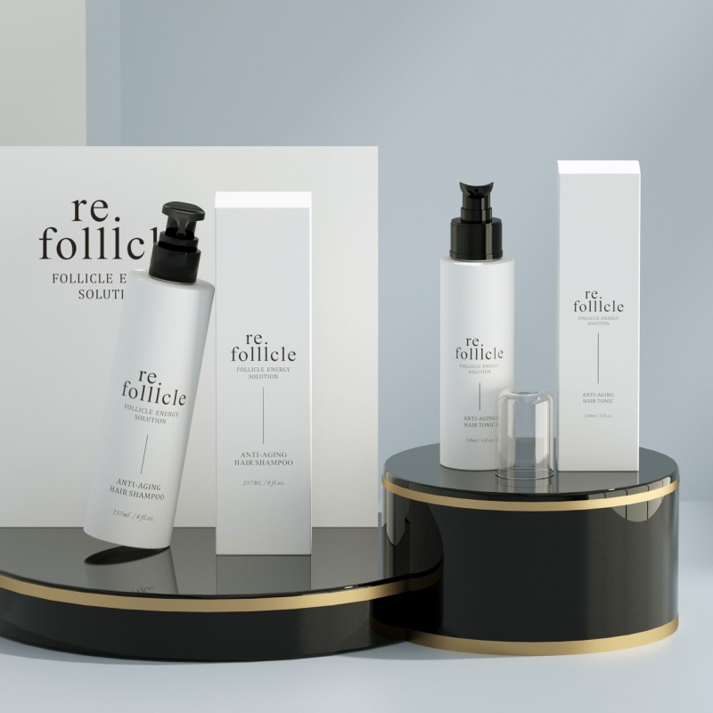 120ml 4oz 8oz Lotion Pump Plastic Bottle with Box - Custom PET Frost Cylinder Bottle for Skin Care Body Cream Cosmetic Packaging