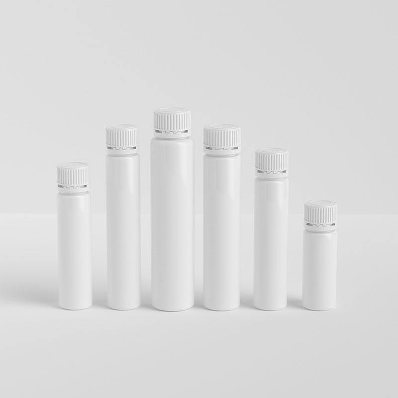 10ml 15ml 20ml 25ml 30ml 50ml Mini White PP Bottle with Pilfer Proof Cap for Nutrients Oral Liquid Enzyme Serum Packaging