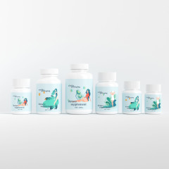 White Round HDPE Plastic Bottles for Vitamin Capsule Pill Tablet - Dietary Supplement Packaging Bottles 30cc~200cc