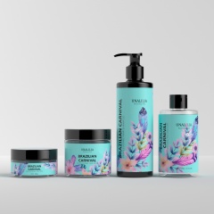 Custom Cosmetic Packaging - 300ml Black Plastic Pump Bottle - 250ml Clear Plastic Round Bottle - 100g 200g Clear Cream Jars