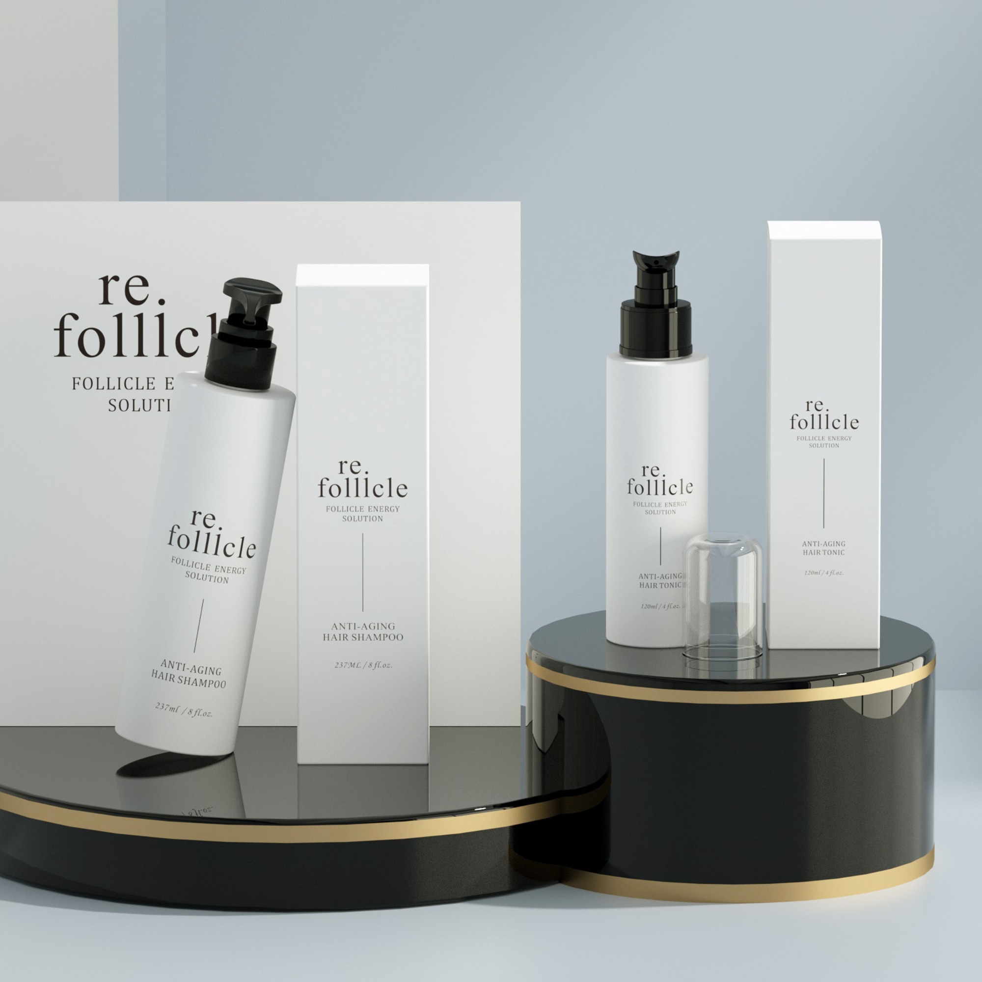 120ml 4oz 8oz Lotion Pump Plastic Bottle with Box - Custom PET Frost Cylinder Bottle for Skin Care Body Cream Cosmetic Packaging