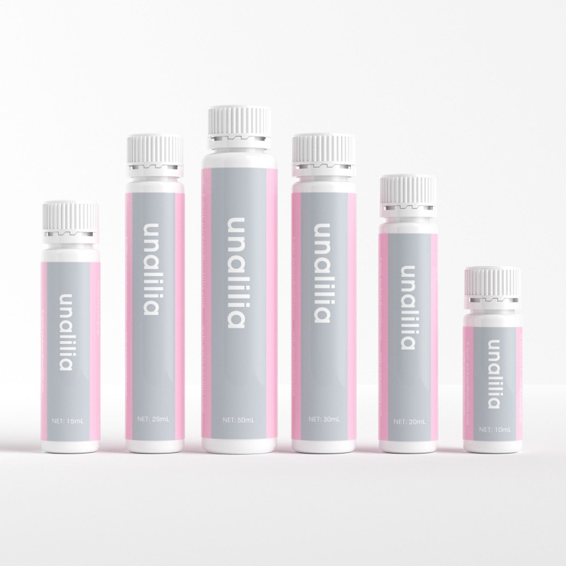 10ml 15ml 20ml 25ml 30ml 50ml Mini White PP Bottle with Pilfer Proof Cap for Nutrients Oral Liquid Enzyme Serum Packaging