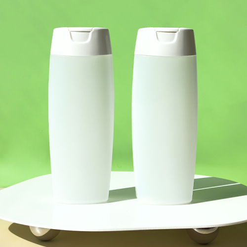 Natural Color HDPE Plastic Squeeze Flat Bottle with Flip Top Cap 200ml