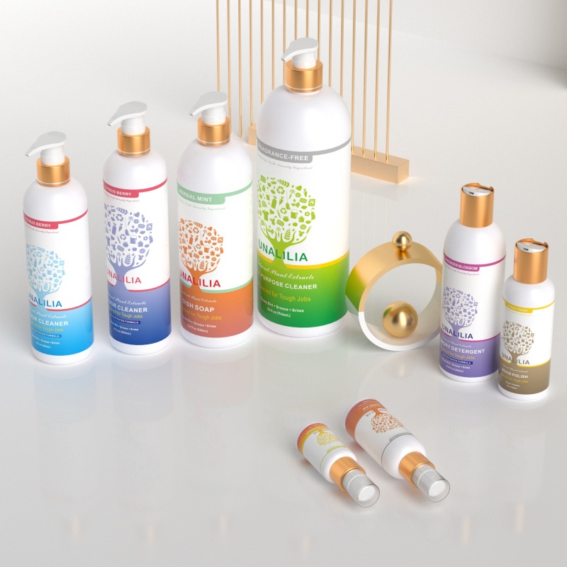 Customized Logo 60ml 120ml 250ml 500ml 1000ml Plastic White Black PE Round Bottle with Pump for Shampoo Shower Gel Packaging