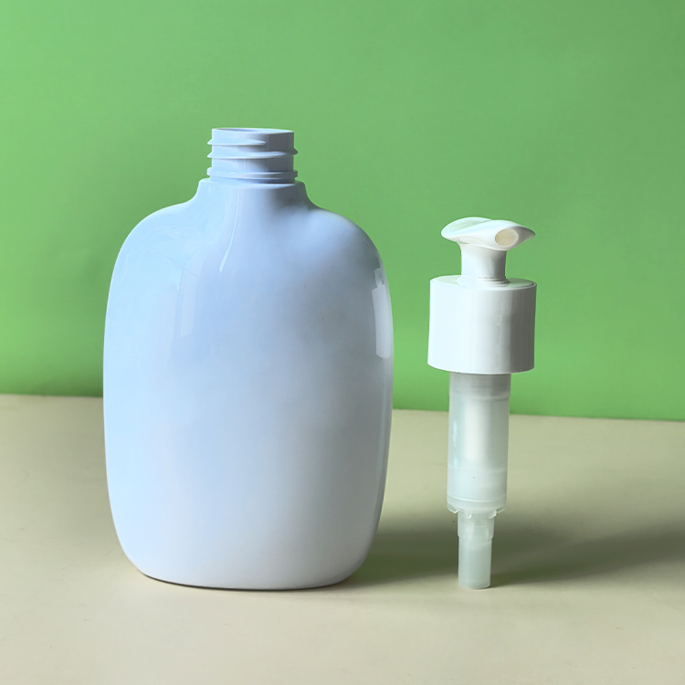 New hot-selling 200ML300ML500ML press pet plastic shampoo shower gel body lotion packaging flat bottle