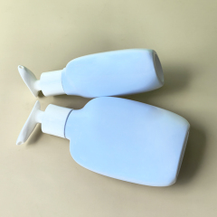 New hot-selling 200ML300ML500ML press pet plastic shampoo shower gel body lotion packaging flat bottle