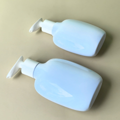 New hot-selling 200ML300ML500ML press pet plastic shampoo shower gel body lotion packaging flat bottle