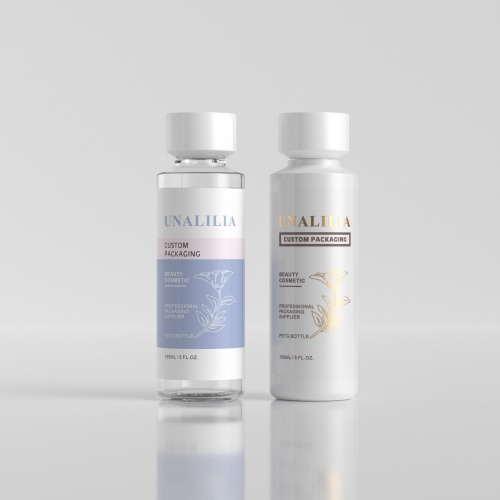 Luxury 150ml 5oz PETG Plastic Round Bottle with Cap for Cream Lotion Moisturizer Serums Skincare Oil Cosmetic Packaging