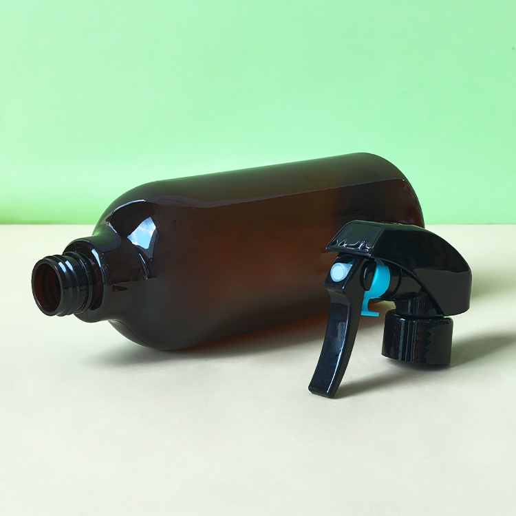 PET500ml long neck shampoo and shower gel refill bottle empty bottle can be customized color printing LOGO