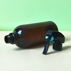 PET500ml long neck shampoo and shower gel refill bottle empty bottle can be customized color printing LOGO