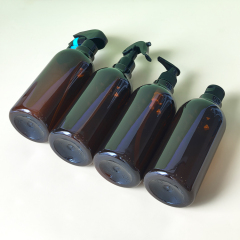 PET500ml long neck shampoo and shower gel refill bottle empty bottle can be customized color printing LOGO