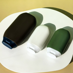 HDPE Plastic Oval Squeeze Bottle with Flip Top Cap 100ml 200ml
