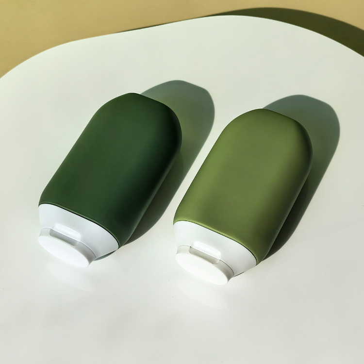 HDPE Plastic Oval Squeeze Bottle with Flip Top Cap 100ml 200ml