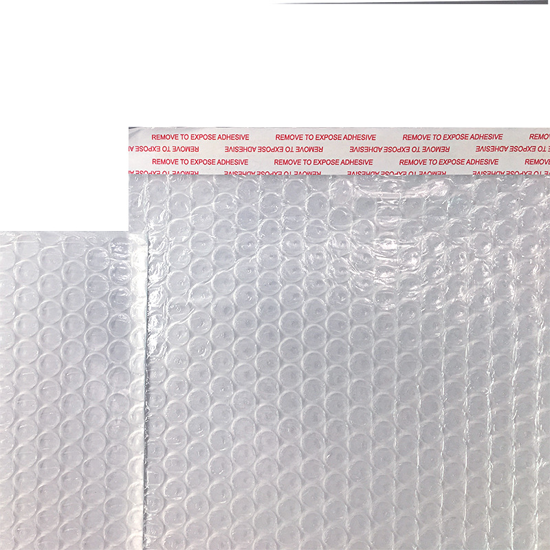Package Express Bubble Bag White Glossy Pearlescent
