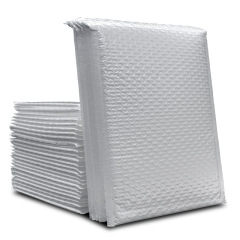 Package Express Bubble Bag White Glossy Pearlescent