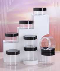 68 tooth wide mouth bottle 80ML100ML120ML140ML150ML180ML190ML200ML250ML cosmetics sub-bottle pet plastic transparent cream bottle cream jar