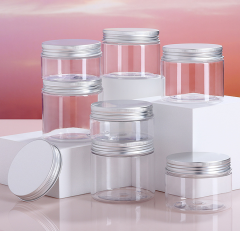 68 tooth wide mouth bottle 80ML100ML120ML140ML150ML180ML190ML200ML250ML cosmetics sub-bottle pet plastic transparent cream bottle cream jar