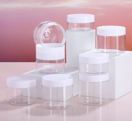 68 tooth wide mouth bottle 80ML100ML120ML140ML150ML180ML190ML200ML250ML cosmetics sub-bottle pet plastic transparent cream bottle cream jar