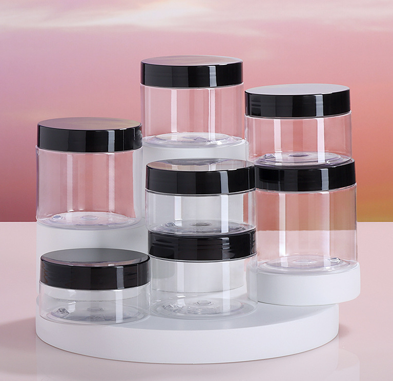 68 tooth wide mouth bottle 80ML100ML120ML140ML150ML180ML190ML200ML250ML cosmetics sub-bottle pet plastic transparent cream bottle cream jar