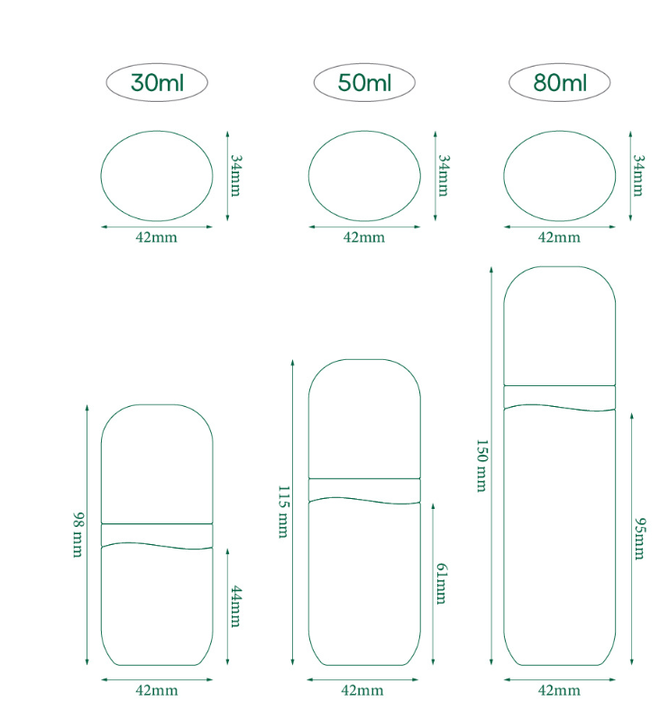 High-end 30ML 50ML 80ML light luxury round bottom capsule spray bottle aromatherapy perfume bottle fine mist toner bottle