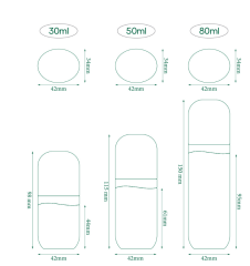 High-end 30ML 50ML 80ML light luxury round bottom capsule spray bottle aromatherapy perfume bottle fine mist toner bottle