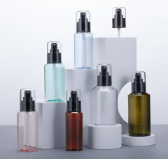 50ML 75ML 100ML 150ML 200ML oblique shoulder plastic spray bottle for tea essence toner empty bottle cosmetic bottle