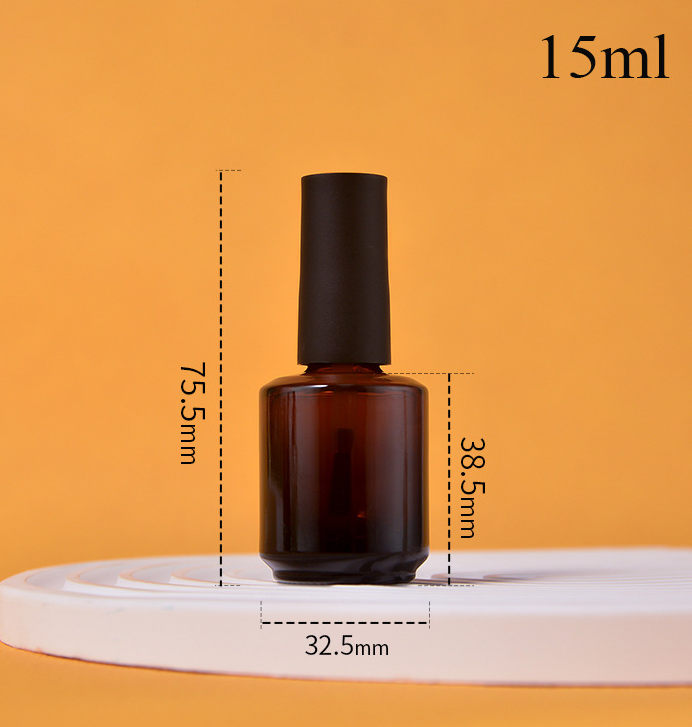 Gel nail polish bottle, special offer, empty 15ml bottle of colored gel nail polish, glass bottle.