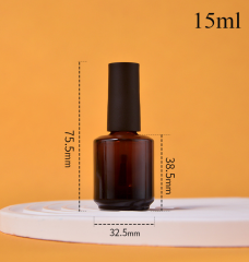 Gel nail polish bottle, special offer, empty 15ml bottle of colored gel nail polish, glass bottle.