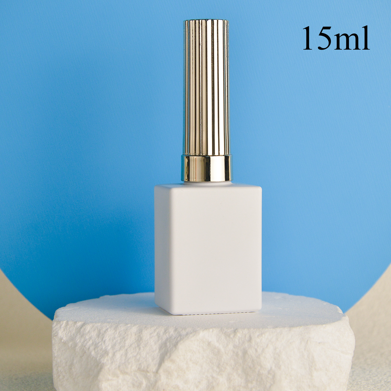 15ML10ML8ML factory nail polish gel bottle white nail polish bottle packaging bottle supply glass bottle