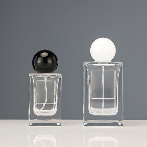 Glass perfume sample bottle 50ml100ml portable sub-spray bottle high-end cosmetic perfume empty bottle