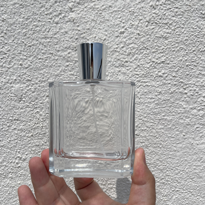 Perfume beauty sample bottle 50ml100ml transparent perfume bottle portable sub-packaging press spray bottle perfume empty bottle