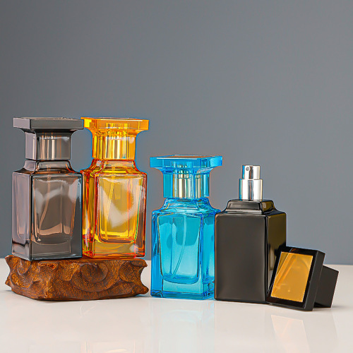 Perfume bottle 50ml sub-packaging press spray bottle cosmetic perfume glass bottle sample portable empty bottle